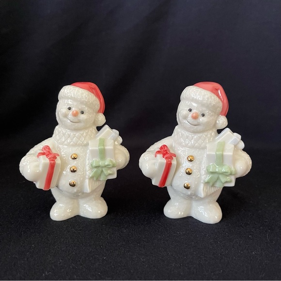 2 - Lenox Snowmen - porcelain figurine with gold buttons - Picture 1 of 6